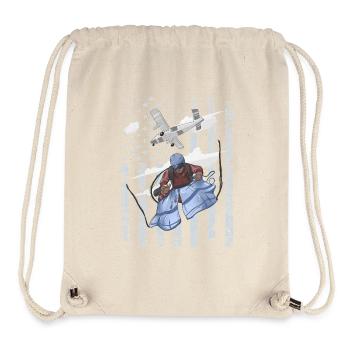 Fallschirmjäger Abenteurer - Stanley/Stella recycelter Gym Bag - Naturweiß - Vorne