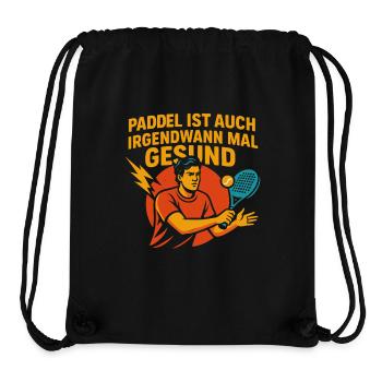 Paddle Tennis Training Design Motivation - Stanley/Stella Recycled Gym Bag - black - Front