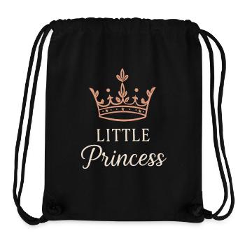 Little Princess Girl Daughter Child Crown Design - Stanley/Stella Recycled Gym Bag - black - Front