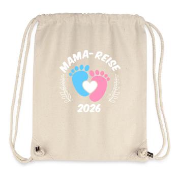 Werdende Mutter MAMA REISE 2026 Lustiges - Stanley/Stella recycelter Gym Bag - Naturweiß - Vorne