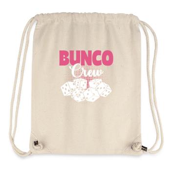 Bunco Würfelabend Bunco Crew Turnier - Stanley/Stella recycelter Gym Bag - Naturweiß - Vorne