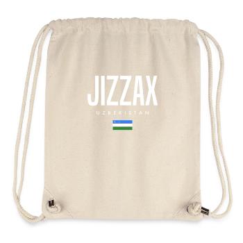 Jizzax Usbekistan - Stanley/Stella recycelter Gym Bag - Naturweiß - Vorne