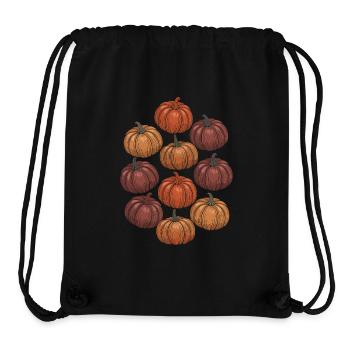 Herbstliche Kürbis Vielfalt - Stanley/Stella recycelter Gym Bag - Schwarz - Vorne