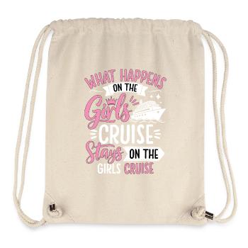 Girls Cruise Saying Design - Stanley/Stella Recycled Gym Bag - natural - Front