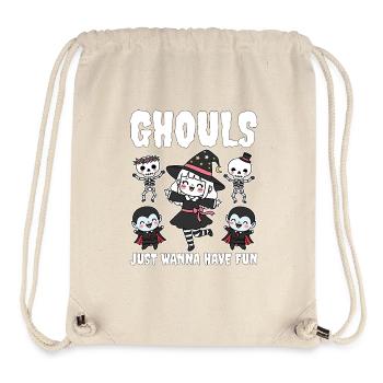 GHOULS JUST WANNA HAVE FUN - WITCH HALLOWEEN - Stanley/Stella Recycled Gym Bag - natural - Front