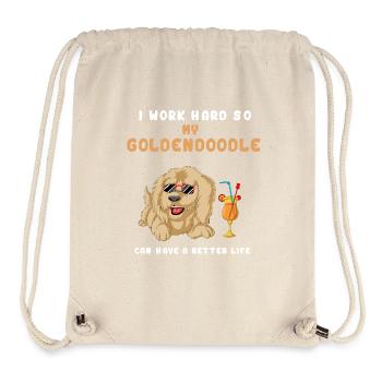 I Work Hard So My Golden Doodle Can Have A better - Stanley/Stella Recycled Gym Bag - natural - Front
