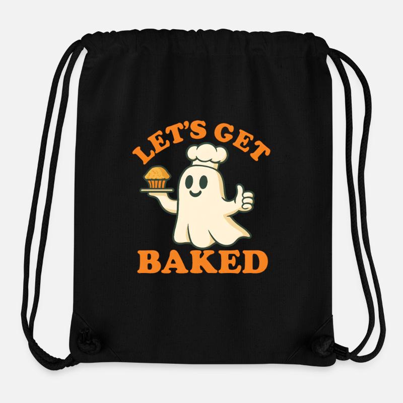 Let's Get Baked – Ghost Baker - Stanley/Stella Recycled Gym Bag - black