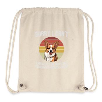Pembroke Welsh Corgi Loyalty Tee - Stanley/Stella Recycled Gym Bag - natural - Front