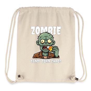 ZOMBIE CANDY CORN CHAOS - ZOMBIE HALLOWEEN - Stanley/Stella Recycled Gym Bag - natural - Front