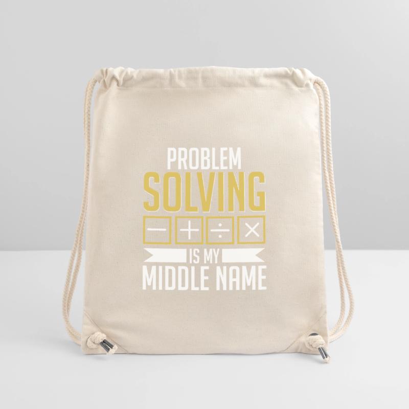 Math Math Teacher Problem Solving My Middle Name Stanley/Stella Recycled Gym Bag