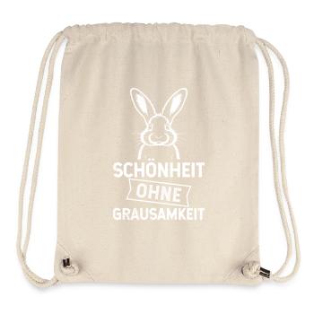 Animal testing BEAUTY WITHOUT CRUELTY - Stanley/Stella Recycled Gym Bag - natural - Front