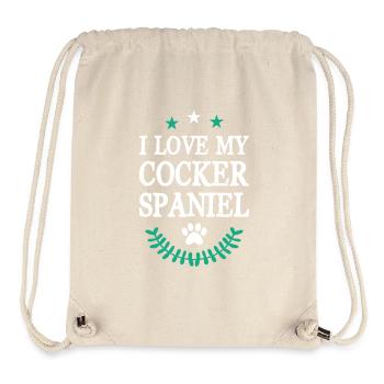 COCKER_SPANIEL - Stanley/Stella recycelter Gym Bag - Naturweiß - Vorne