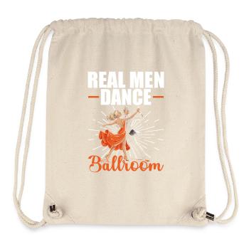 Echte Männer Tanzen Gesellschaftstanz Ballroom - Stanley/Stella recycelter Gym Bag - Naturweiß - Vorne