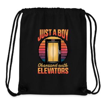 Elevator toddler & kids - Stanley/Stella Recycled Gym Bag - black - Front