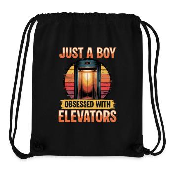 Elevator toddler & kids - Stanley/Stella Recycled Gym Bag - black - Front