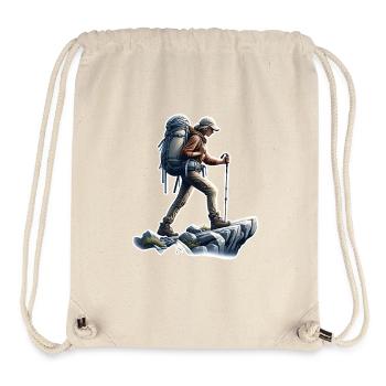 Mountaineering Hiking - Stanley/Stella Recycled Gym Bag - natural - Front