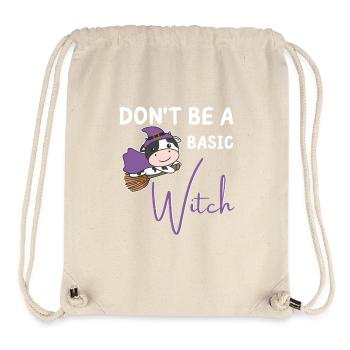 Cow Halloween Witch Witches don't be a basic witch - Stanley/Stella Recycled Gym Bag - natural - Front