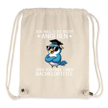 Bachelor Abschluss geschafft - Bachelortitel - Stanley/Stella recycelter Gym Bag - Naturweiß - Vorne
