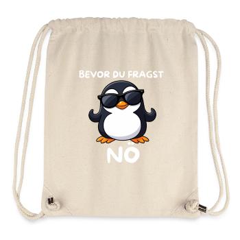 Penguin with sunglasses Lower Austria - Stanley/Stella Recycled Gym Bag - natural - Front
