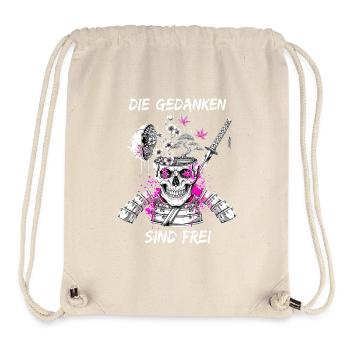 Warrior Skull Samurai - Stanley/Stella Recycled Gym Bag - natural - Front