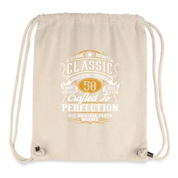 58. Geburtstag - Stanley/Stella recycelter Gym Bag - Naturweiß - Vorne