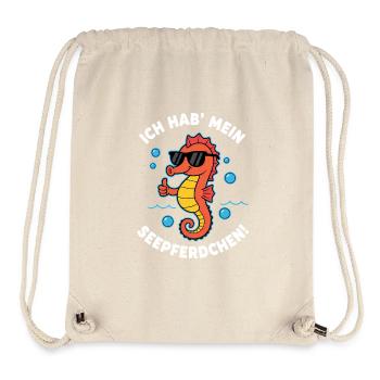 Passed exam – Seahorse with sunglasses - Stanley/Stella Recycled Gym Bag - natural - Front