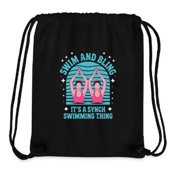 Synchronschwimmen Kunstschwimmen Wassersport - Stanley/Stella recycelter Gym Bag - Schwarz - Vorne