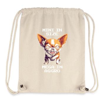 Miniklein, mega aggro | Chihuahua - Stanley/Stella Recycled Gym Bag - natural - Front