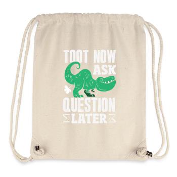 Öffentlicher Pfurz Lustig Unangemessen - Stanley/Stella recycelter Gym Bag - Naturweiß - Vorne