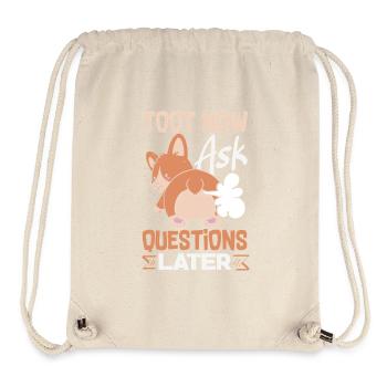 Öffentlicher Pfurz Lustig Unangemessen - Stanley/Stella recycelter Gym Bag - Naturweiß - Vorne
