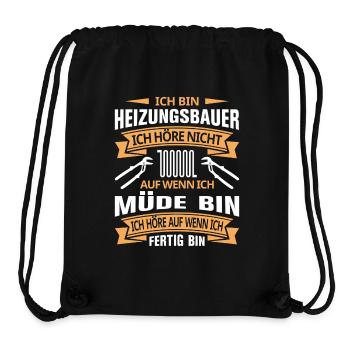 Heating Engineer Heating Construction Plumber Plumber - Stanley/Stella Recycled Gym Bag - black - Front