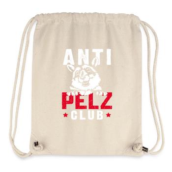 Tierschutz ANTI PELZ CLUB Anti Fur Lustig - Stanley/Stella recycelter Gym Bag - Naturweiß - Vorne
