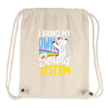 Öffentlicher Pfurz Lustig Unangemessen - Stanley/Stella recycelter Gym Bag - Naturweiß - Vorne