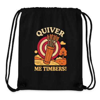 Quiver Me Timbers Funny Archer Archery - Stanley/Stella Recycled Gym Bag - black - Front