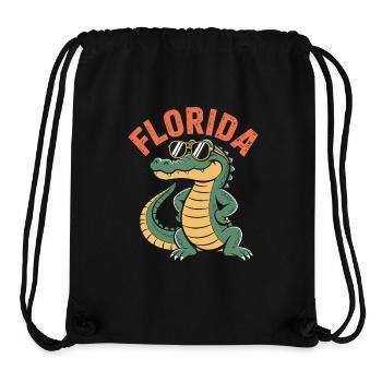 Florida Alligator - Stanley/Stella recycelter Gym Bag - Schwarz - Vorne