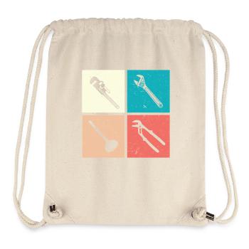 Heating Engineer Heating Construction Plumber Plumber - Stanley/Stella Recycled Gym Bag - natural - Front
