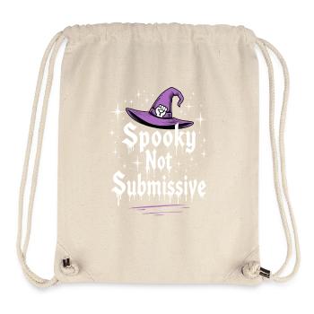 Spooky not Submissive Halloween Saying - Stanley/Stella Recycled Gym Bag - natural - Front