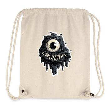 Black Monster Slime Eye - Stanley/Stella Recycled Gym Bag - natural - Front