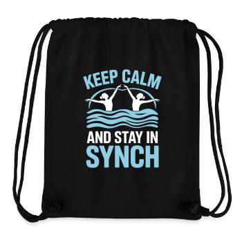 Synchronschwimmen Kunstschwimmen Wassersport - Stanley/Stella recycelter Gym Bag - Schwarz - Vorne