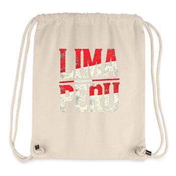 Lima Peru Retro Lettering - Stanley/Stella Recycled Gym Bag - natural - Front