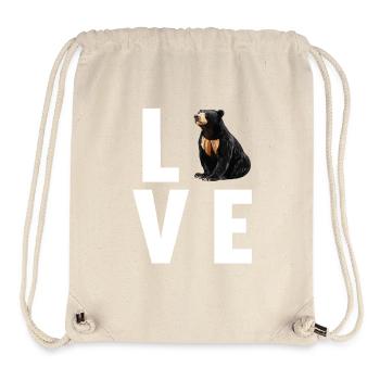 Sun Bear Malaienbär - Stanley/Stella recycelter Gym Bag - Naturweiß - Vorne