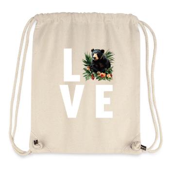 Sun Bear Malaienbär - Stanley/Stella recycelter Gym Bag - Naturweiß - Vorne