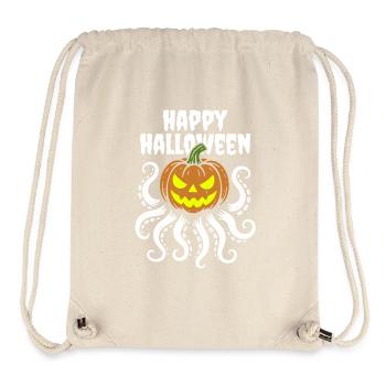 Happy Halloween - Octopus Pumpkin with Tentacles - Stanley/Stella Recycled Gym Bag - natural - Front
