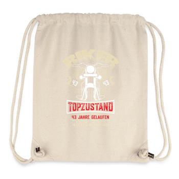43rd Birthday Motorcyclist Motorcycle - Stanley/Stella Recycled Gym Bag - natural - Front