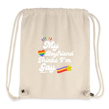 Rainbow Love Pride Erklärung - Stanley/Stella recycelter Gym Bag - Naturweiß - Vorne