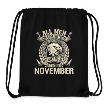 November Eagle Unity Design - Stanley/Stella recycelter Gym Bag - Schwarz - Vorne