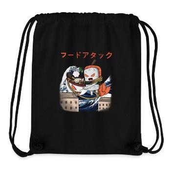 Sushi vs Ramen – Japanische Kunst T-Shirt Große Welle - Stanley/Stella recycelter Gym Bag - Schwarz - Vorne