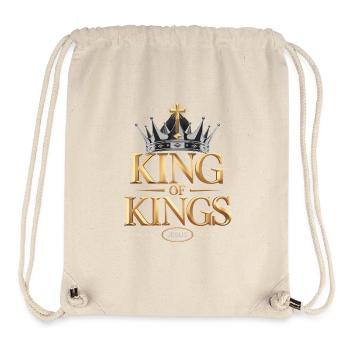 King of Kings Crown Christian Streetwear - Stanley/Stella Recycled Gym Bag - natural - Front