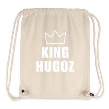 Hugoz Name mit Buchstabe H - Königskronen-Shirt - Stanley/Stella recycelter Gym Bag - Naturweiß - Vorne
