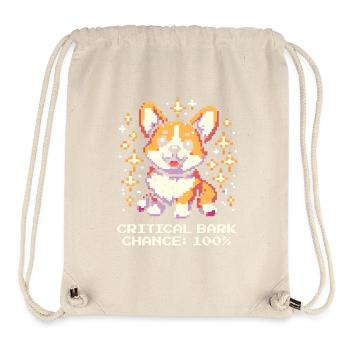 Kritische Bell-Chance: 100% | Corgi Humor - Stanley/Stella recycelter Gym Bag - Naturweiß - Vorne